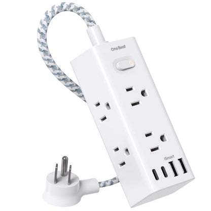 Surge Protector Power Strip 10Ft Long Extension Cord with Multiple Outlets