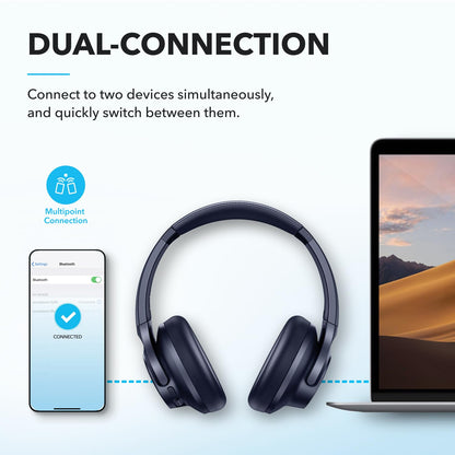 Soundcore by Anker Q20i Hybrid Active Noise Cancelling Headphones, White