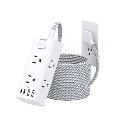 Surge Protector Power Strip 10Ft Long Extension Cord with Multiple Outlets