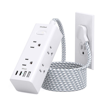 Surge Protector Power Strip 10Ft Long Extension Cord with Multiple Outlets