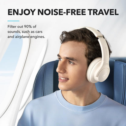 Soundcore by Anker Q20i Hybrid Active Noise Cancelling Headphones, White