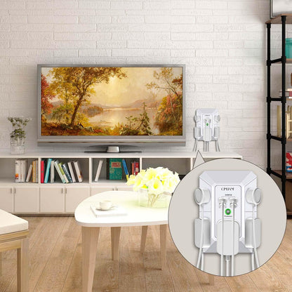 Wall Charger, Surge Protector, QINLIANF 5 Outlet Extender with 4 USB Ports